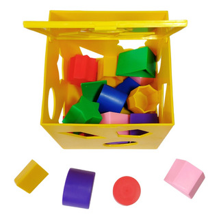 Cubo Didáctico Sensorial Montessori Con Figuras Geométricas Variado Cubo Didáctico Sensorial Montessori Con Figuras Geométricas Variado