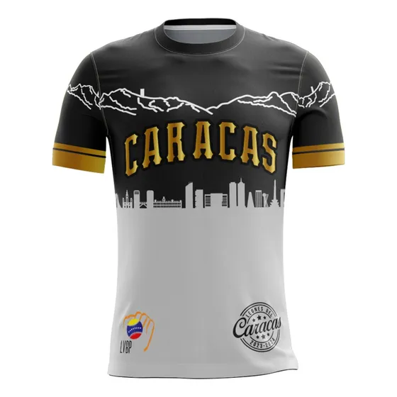 Franela Oficial Leones Del Caracas Manga Larga Y Manga Corta