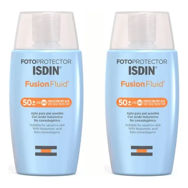 Isdin Dúo Fotoprotector Fusion Fluid Spf 50 Piel Sensible