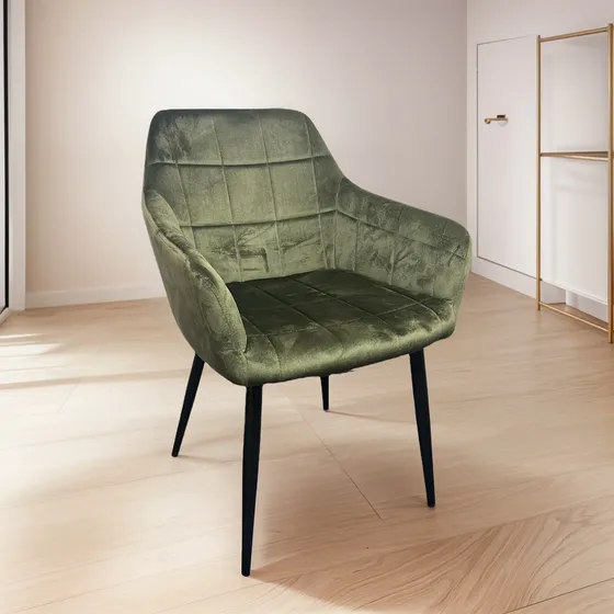 Silla Living - Comedor / Butaca Acolchonada Terciopelo 