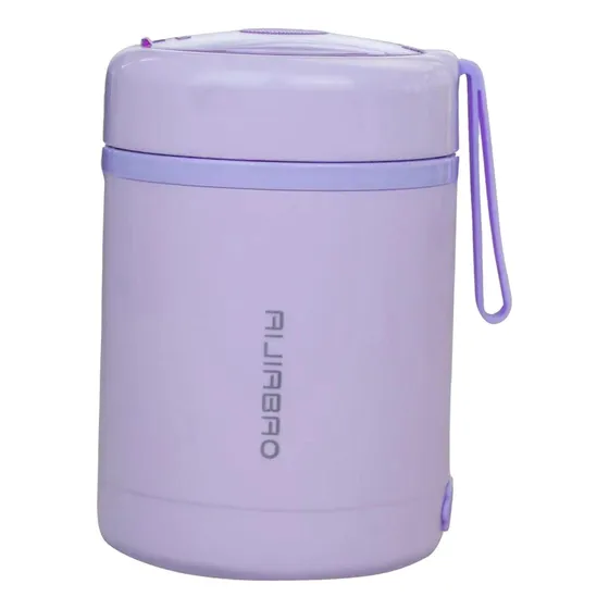 Contenedor De Comida Aislado, Almuerzo Bento Box A Violeta