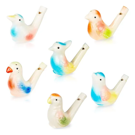 Apito De Água Para Pássaros, Apito De Água De Porcelana,