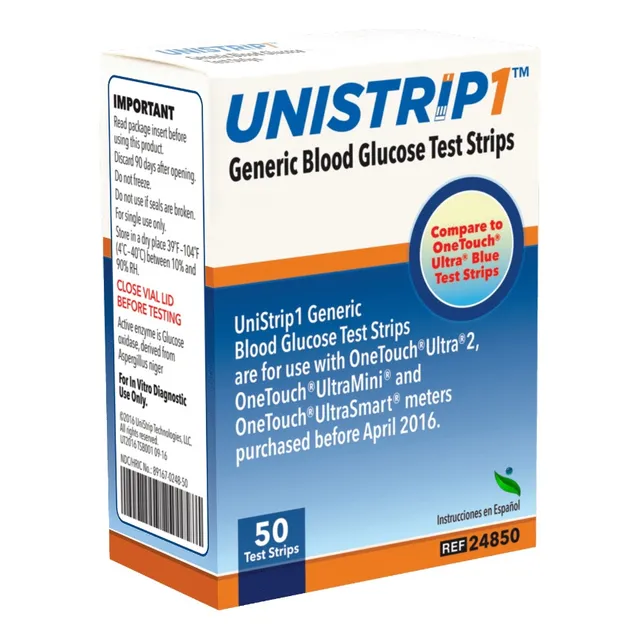 Tiras Reactivas Unistrip 100% Compatibles One Touch Ultra