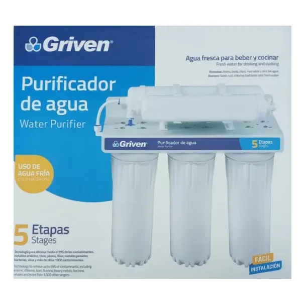 Filtro De Agua Purificador 5 Etapas Griven