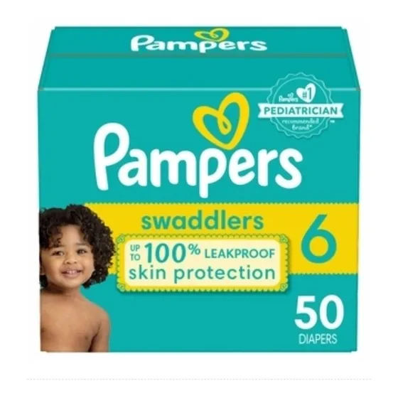 Pañal Pampers Swaddlers Et 6  X 50 Unidades