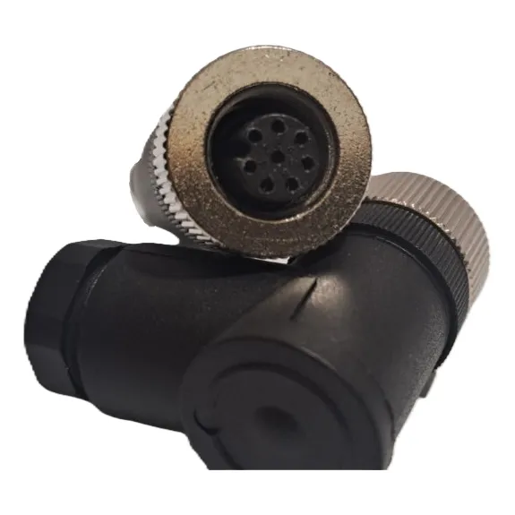 Conector Para Armar M12, Recto, Hembra,  8 Pines