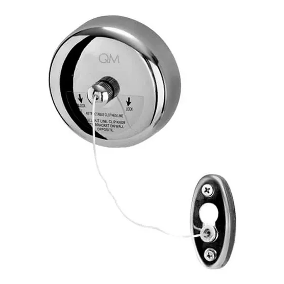 Tendedero Retráctil Para Ropa Qm Acero Inoxidable