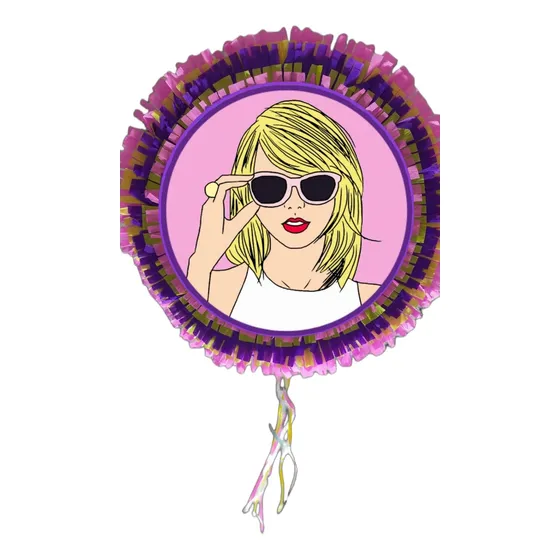 Piñata Tylor Swift Olivia Rodrigo Fiesta Cumpleaños Cotillon
