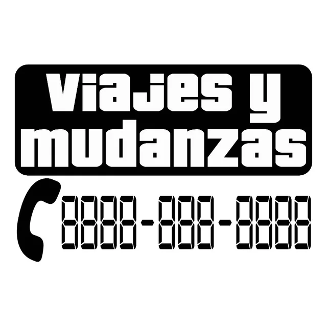 Se Hacen Viajes Y Mudanzas Calcomanias, Etiquetas, Sticker
