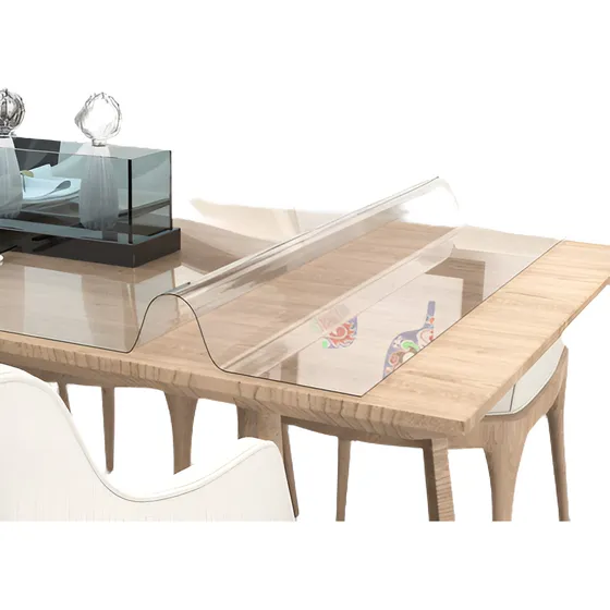 20  X 36  Mesa De Pvc Claro Cubre Mesa Tapete Protector Anti
