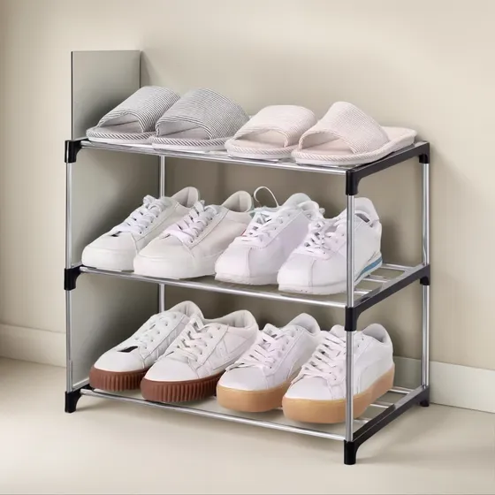 Organizador Zapatero Tenis  Armario Mueble X3 Pisos Negro