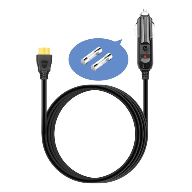 Cargador De Carro De 12v/24v Macho A Macho Ecoflow Bluetti