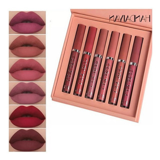 A Kit De Lápiz Labial Mate De Larga Duración Lápiz Labial A Kit De Lápiz Labial Mate De Larga Duración Lápiz Labial