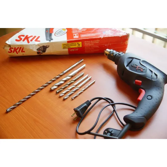Taladro De Percusión Skil 3/8 470w Con 6 Mechas