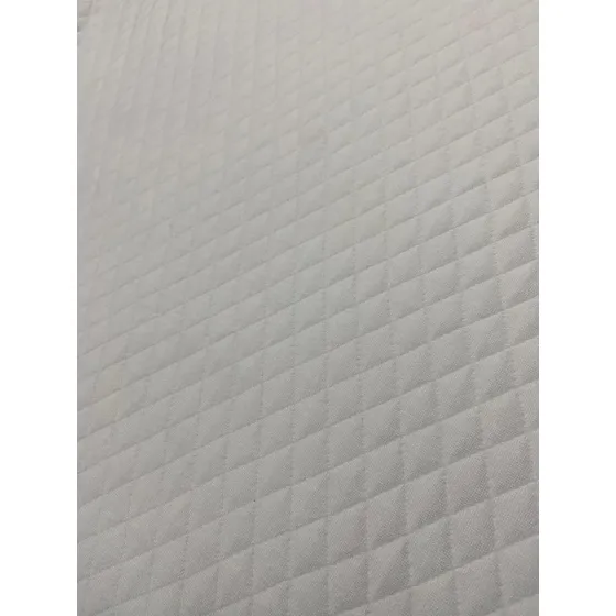 Tecido De Malha Matelasse Jacquard Branco -1 M-premium