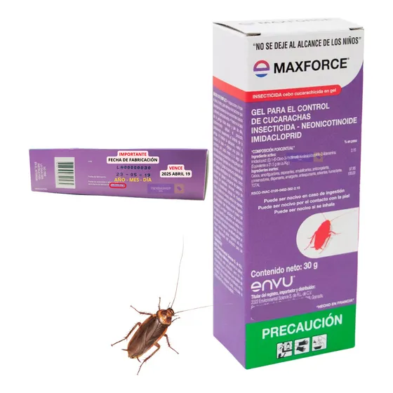 Maxforce Bayer 30 Gr Mata Cucarachas Max Force Envío Gratis