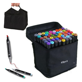 Juego De Rotuladores De Dibujo De 48 Piezas Con Bolsa De Alm Juego De Rotuladores De Dibujo De 48 Piezas Con Bolsa De Alm