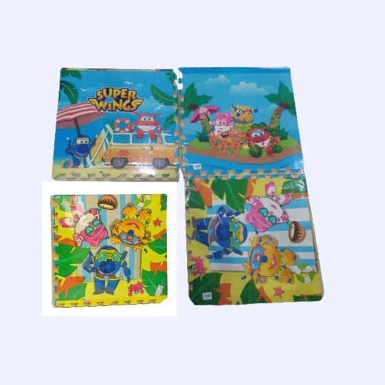 Piso Alfombra Foami Eva Puzzle Mats 4 Láminas De 60x60cm Ar