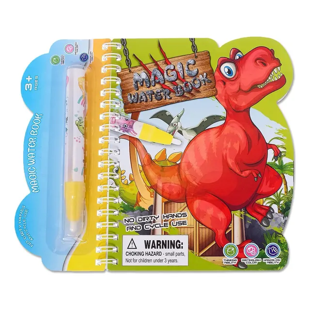 Libro Mágico Borrable Wow Colorear Con Agua Varios Dibujitos