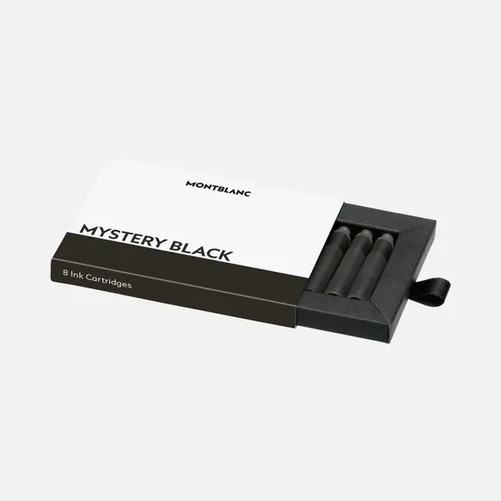 Cartucho Tinta Montblanc Caneta Tinteira Cor Preta 8 Unid