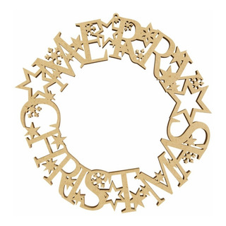 Corona Merry Christmas Navidad Adorno P Puerta 40cm Art1556 Corona Merry Christmas Navidad Adorno P Puerta 40cm Art1556