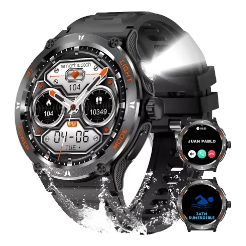 Smartwatch 3atm Impermeable 1.53 Kt76 Reloj Hombre Deporte