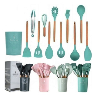 D Juego De 12 Utensilios De Cocina De Silicona D Juego De 12 Utensilios De Cocina De Silicona