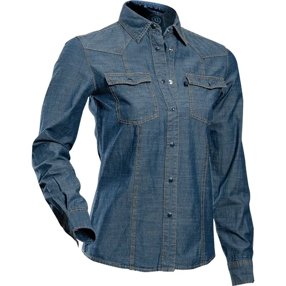 Camisa Denim Light  Blue Manga Larga Ref: Ml17-91