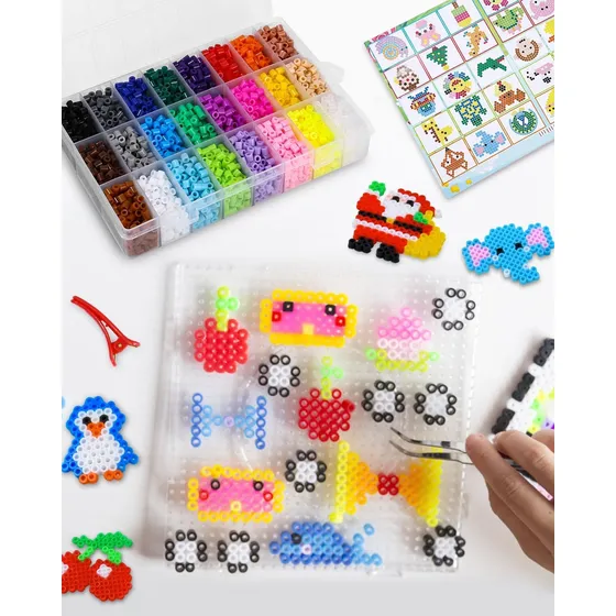 Pack 5mm Hama Premium 15 Colores + Accesorios Para Iniciar
