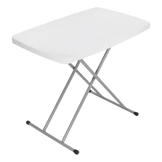 Mesa Plástico Plegable Chica Ajustable 3 Alturas 75 X 50 Cm. | Meses