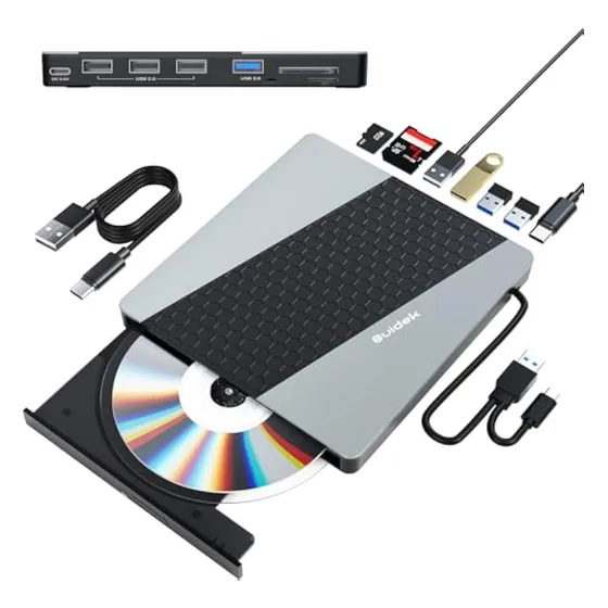 Unidad Externa De Cd Y Dvd, Usb 3.0 Usb C Portátil