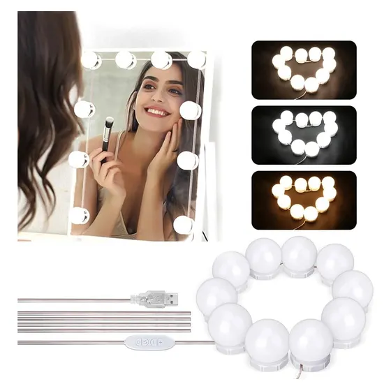 Bombillos Led Para Espejo De Manquillaje 10 Piezas