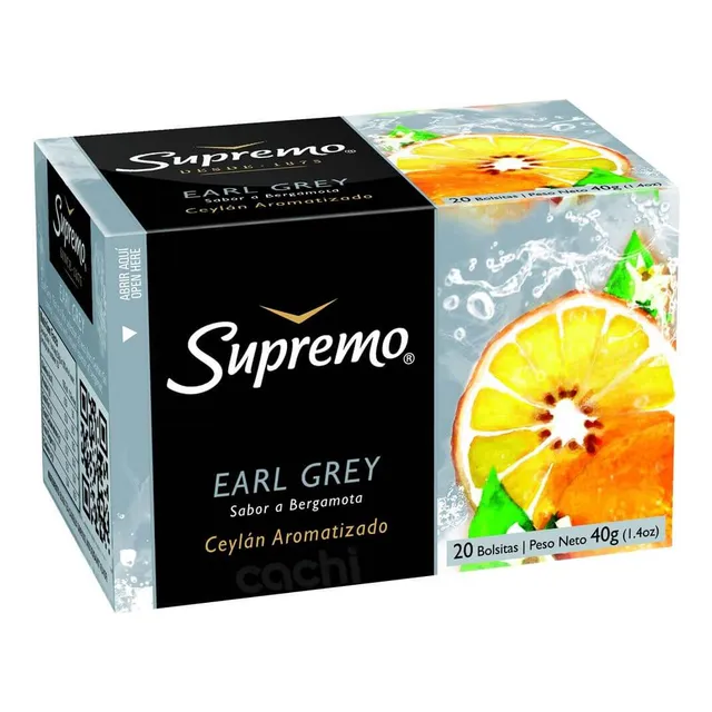 Te Supremo Earl Grey  20 Bolsitas
