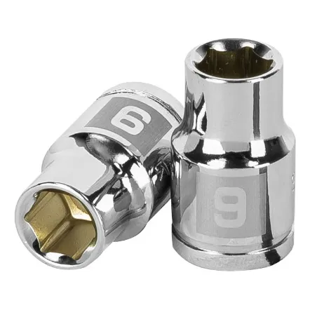Dado 6 Puntas 3/8 X 9mm Truper Cod: 1540285