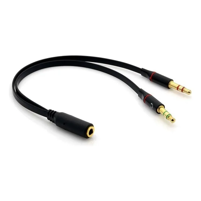 Cable Adaptador 3.5mm Para Audifonos Con Micrófono