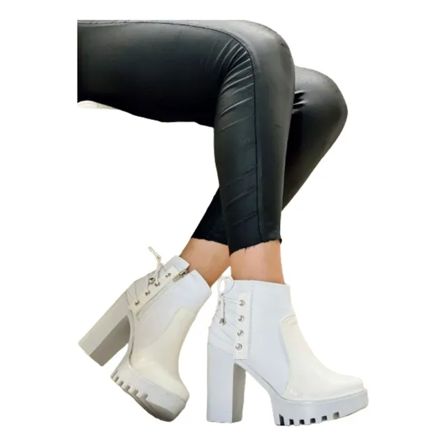 Botin Alto De Dama Moda Colombiana Para Salir 