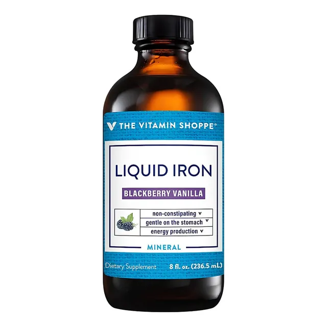 Hierro Liquido The Vitamin Shoppe 236.5 Ml Sin Sabor