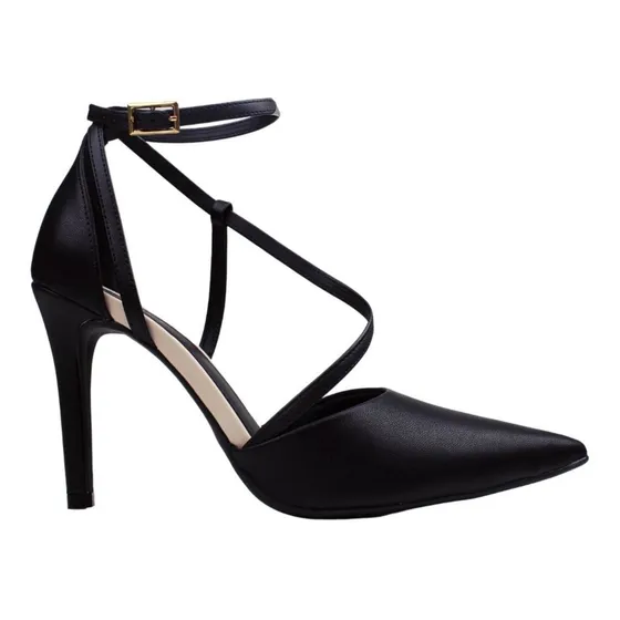 Sandália Scarpin Feminino Bebecê Salto 9430-159 Pto