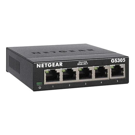 Switch Netgear 5 Puertos Gigabit Ethernet Gs305 V3