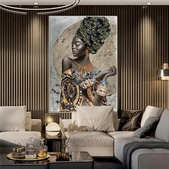 Canvas  Mega Cuadro Decorativo  Mujer India