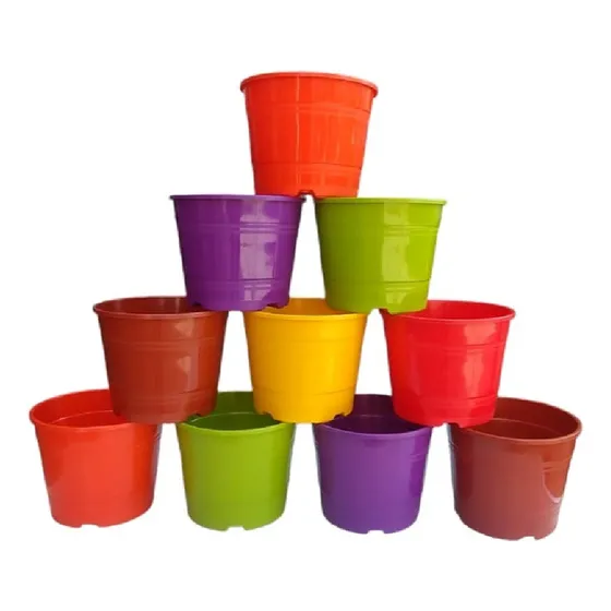 Macetas Rocio Redondas N 14 Colores Surtidos Pack X 10 un.