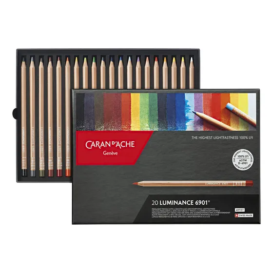 Lápices De Colores Luminosos Caran Dache 20 Unidades