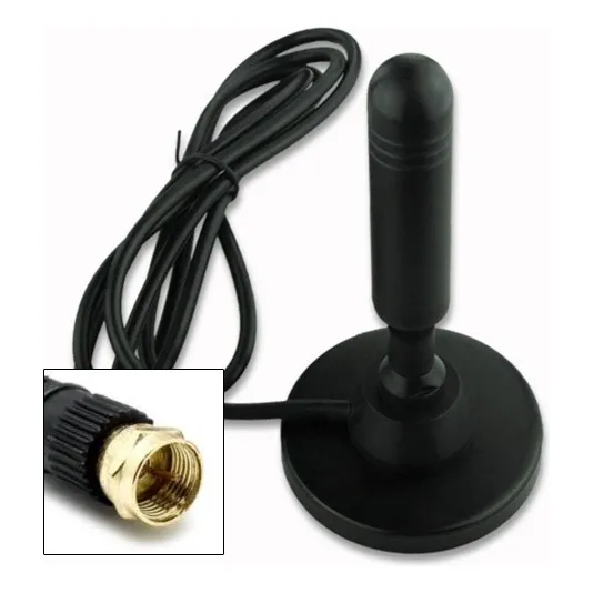 Antena Hd Tv Digital Abierta Tvd Interior Coaxial Con Iman