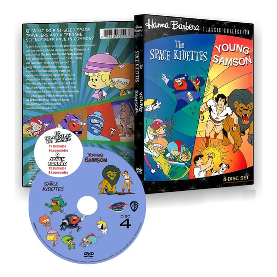 Desenho Animado Os Brasinhas Do Espaço / O Jovem Sansão Dvd