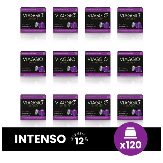 Cápsulas Café Viaggio Intenso X120 (12 Cajas) Comp Nespresso