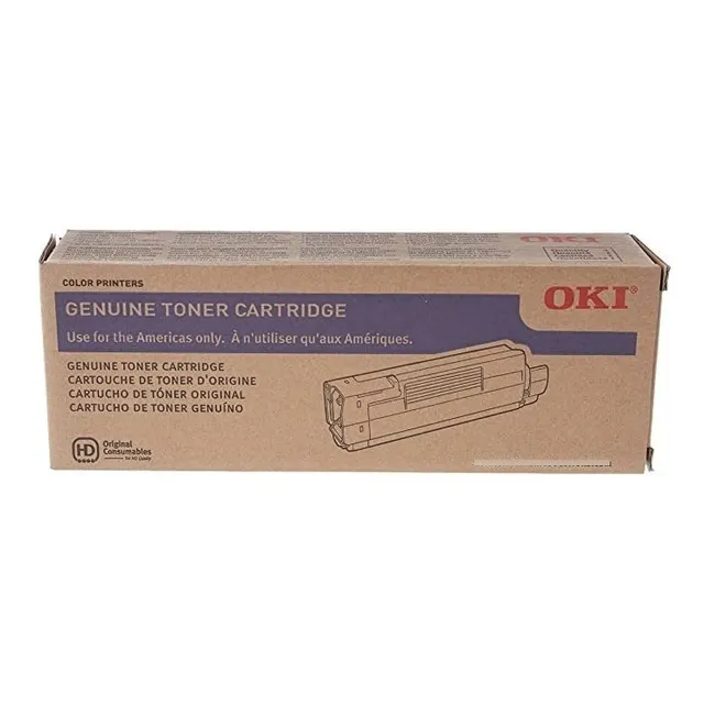 Oki C6100 Y C6150 Serie Negro Cartucho, P / N 43865720
