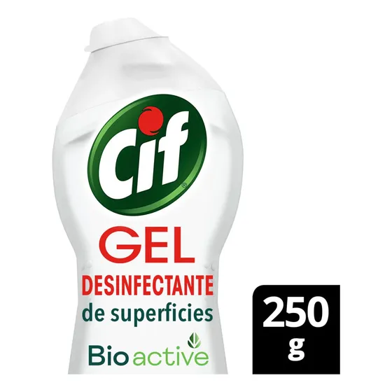 Limpiador Desinfectante De Superficies Cif Gel Original 250g