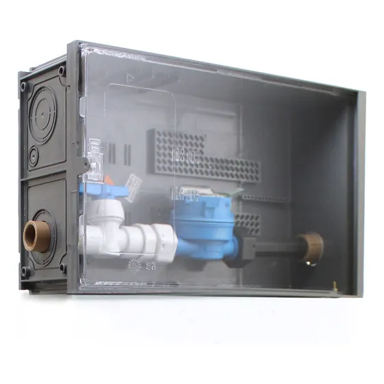 Caixa De Proteção Com 1 Hidrômetro Unijato Qn1.5 Strahl