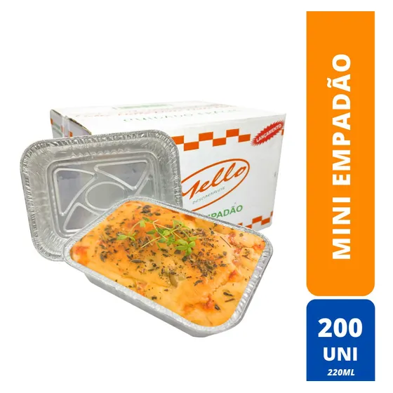 Embalagem Descartavel Mini Empadão 220 Ml 200 Uni Full