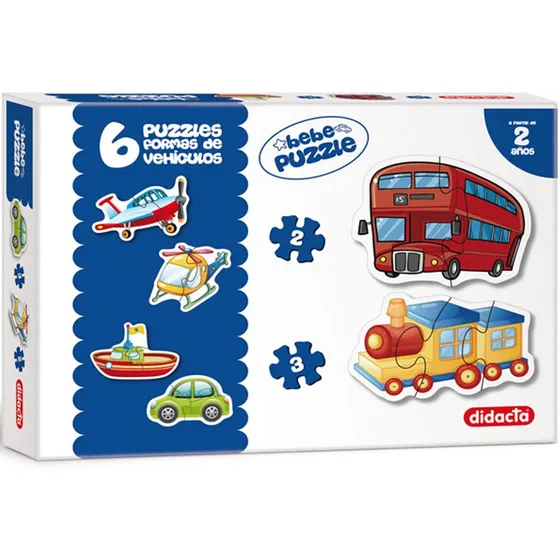 Puzzle Didacta Formas Vehiculos X6 Universo Binario